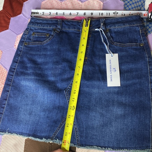 SOUTHERN TIDE DENIM SKIRT GABRIELA DENIM SKIRT MEDIUM INDIGO 27W TRENDING - Picture 16 of 16